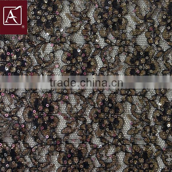 sequin embroidery lace fabric