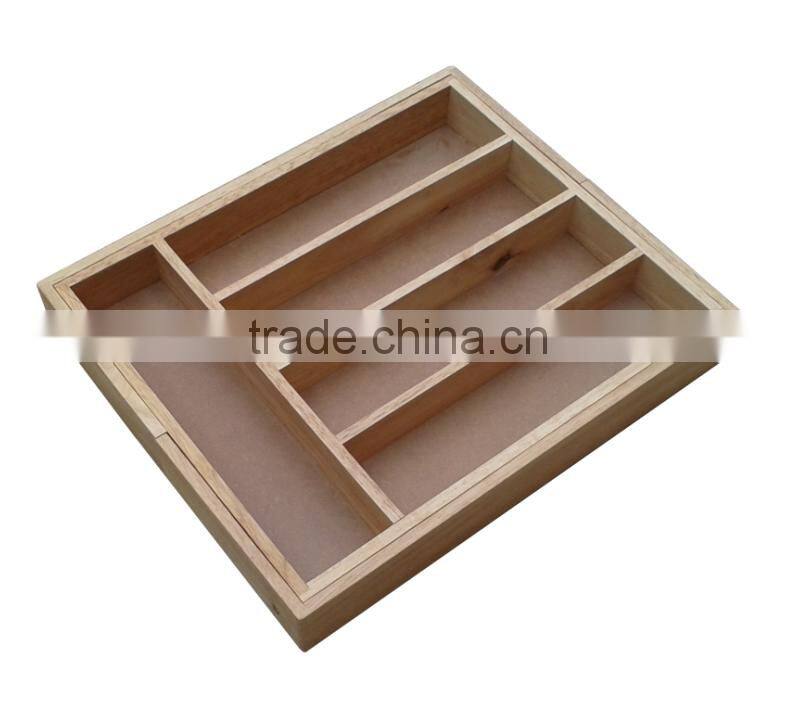 Wood cheap expandable cutlery tray