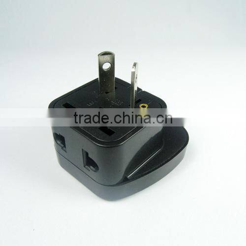 Double socket, CE universal travel adaptor with safety shutter, Australia travel power adaptor