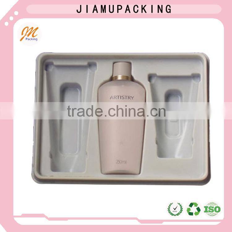 2016 hotsale quality and fashion biodegradable plastic cosmetic containers tray for wholesale