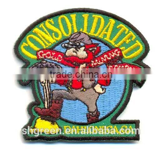 3D embossed eagle logo embroidery patch