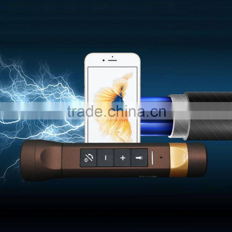 LED Flashlight Speaker Portable Bike Cycling Torch Lamp Bluetooth Speakers