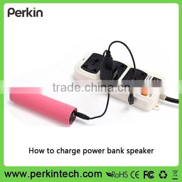 New!!!2600 mAh Portable Lithium Ion Power Bank Charger with bluetooth speaker For Christmas Gifts