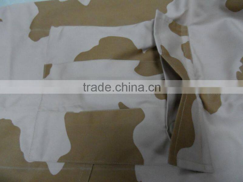 OEM cotton polyester twill desert camouflage USA army battle dress uniform clothing sets