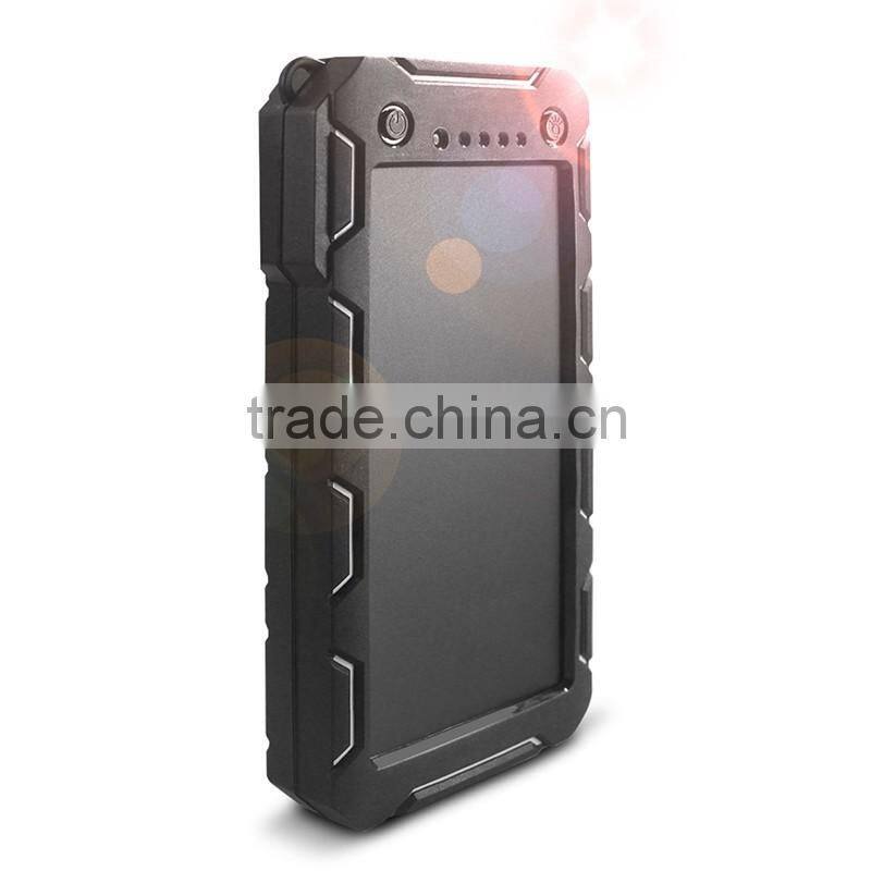 2016 new patent solar energy power bank waterproof 12000mah