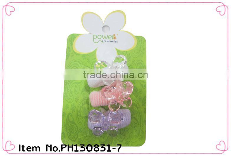 2014 new design kids elastic hair ties with animal