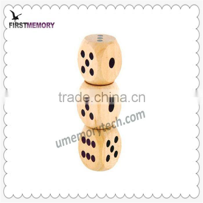 bulk items New Natural Dice blocks shape 1gb thumb drive