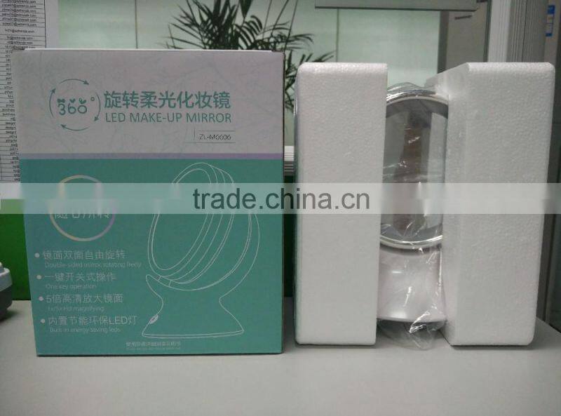 Manufacturer wholesale Double Sides Cosmetic Mirror, LED Type LED mirror