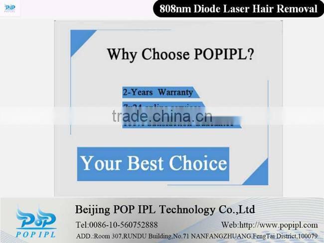 808nm Laser hair removal machine POP IPL IPL machine china 808nm Diode Laser