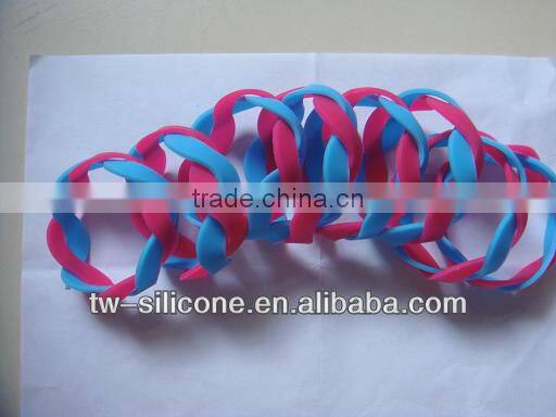 Eco-friendly cheap silicone chain bracelet jewelry wrist band