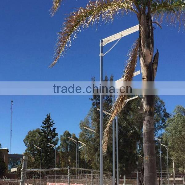 50W LED Street Light 8m Street Light with Lithium Battery Integrated