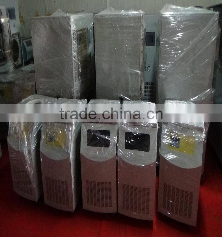 TOPT-10C Multi-pipe Lab Vacuum Freeze Dryer with 8 pieces freeze-dried bottles