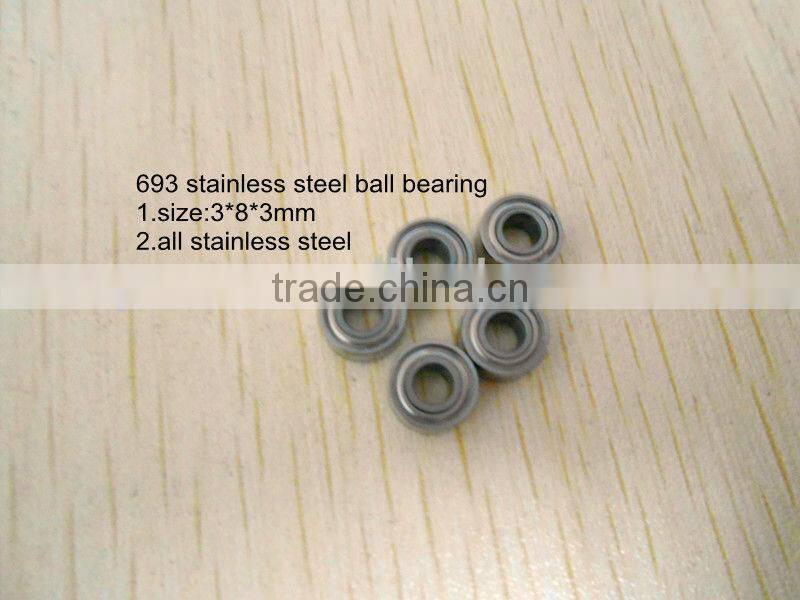 cooler fan bearing 2.5x8x4 miniature v groove bearings 602Xzz