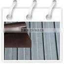 3-6mm black antislip wide ribbed rubber sheet