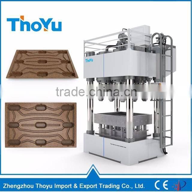 Thoyu Hot Press Machine Compressed Wood Pallet Making Production Line