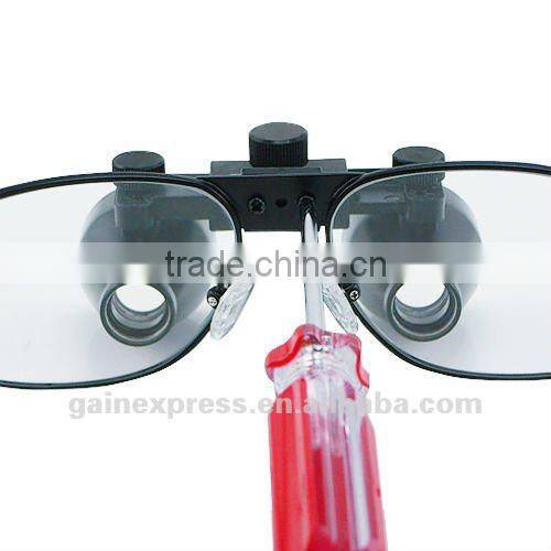 3.5x Magnification Dental Surgical Medical Binocular Loupe Dentistry 420mm Nickel Alloy Frame