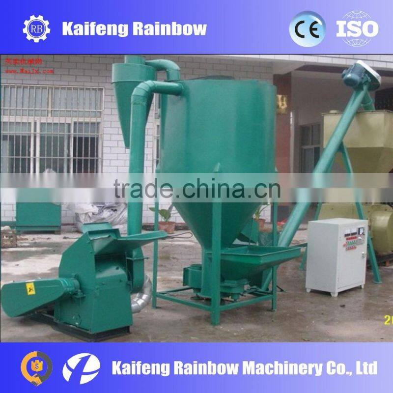 Automatic large capacity feed crusher for animals