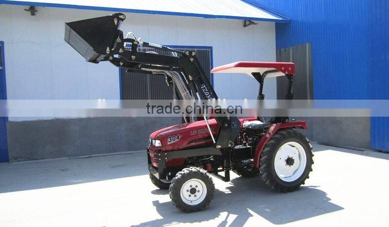 30 hp tractor with BACKHOE and FRONTLOADER 4WD, POWER STEERING