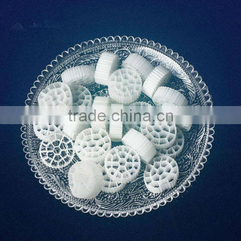 MBBR Biofilm Carrier Bio Filter Medias for Used for Fish Pond Made of HDPE