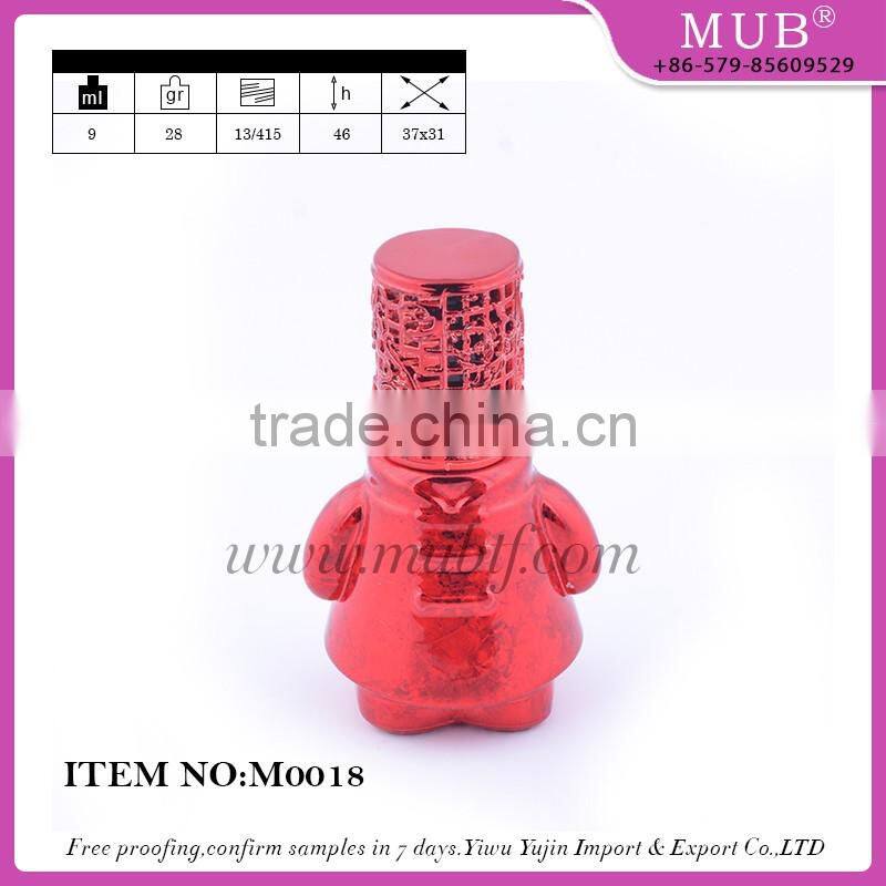 M0014 roll bottle glass bottle aluminum perfume bottle wholesale