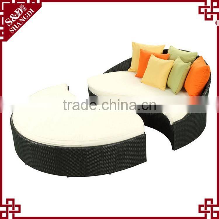 Outdoor patio furniture rattan handcraft modern leisure outdoor daybed