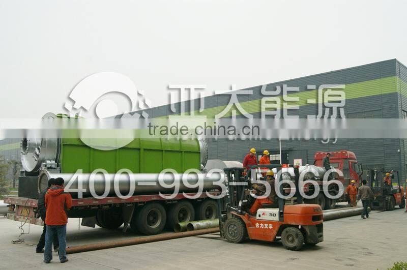 Cheap! waste tire oil recycling to diesel machine Waste tire/plastic pyrolysis plant