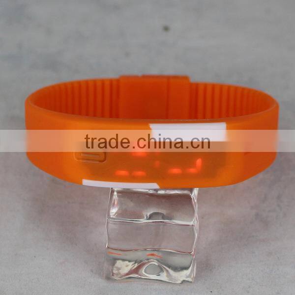 silicone digital watch silicone watch silieone led watch bracelet watch silicone bracelet with digital watch LED watch