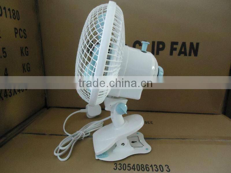 QUALITY 7" OSCILLATING 2 SPEED CLIP ON FAN FOR OFFICE DESK