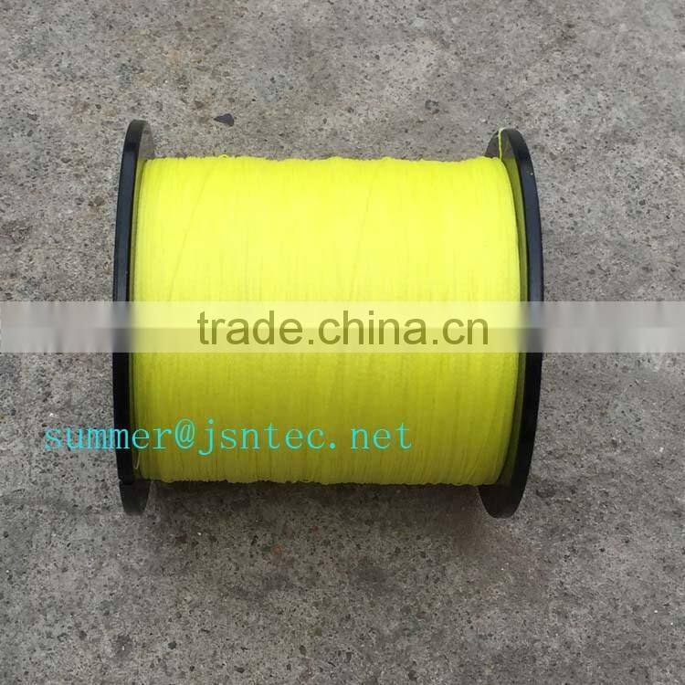 500M Braided lines yellow PE 4 braid fishing line wholesale