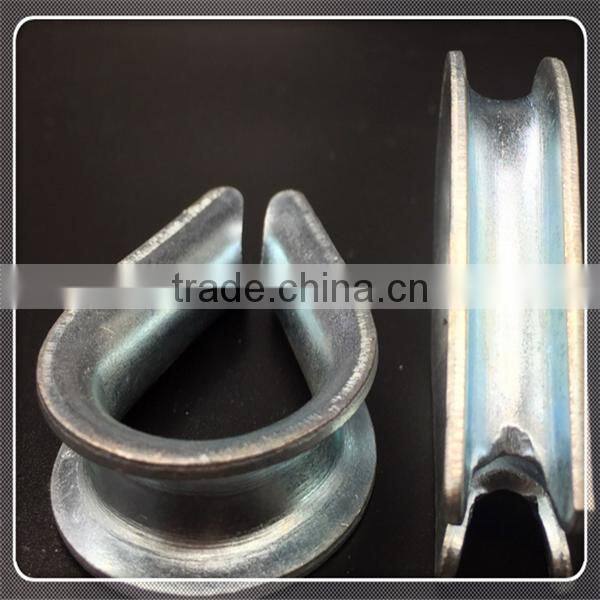 high polished DIN6899B wire rope thimbles