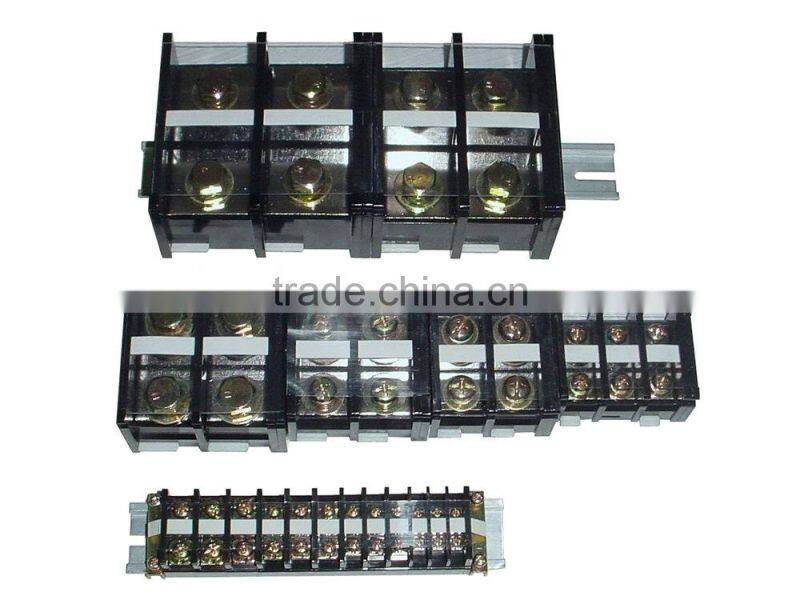 TE-Series Insulated Plastic Assembly 35mm Rail Mount Terminal Block