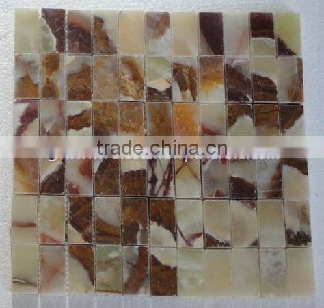 NEW COMMING 2017 NEW PRICE LIGHT GREEN ONYX MOSAIC TILES COLLECTIONS