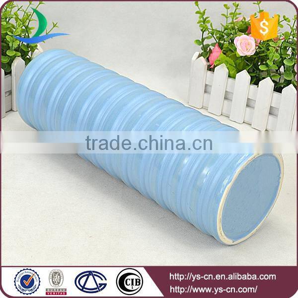 YSv0135-01 blue tall ceramic vase
