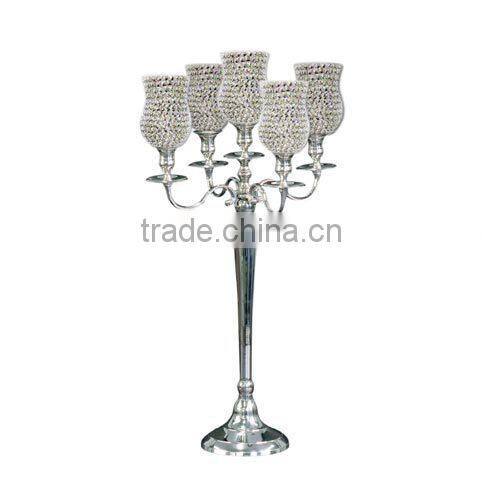 Hot!! Wedding crystal Candelabra on Sale , Decorative tall wedding candelabra centerpiece,