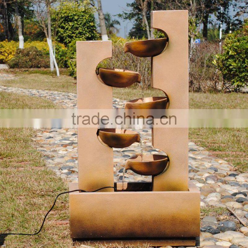 Beautiful Resin Bowls Tiers Wall Water Fountains