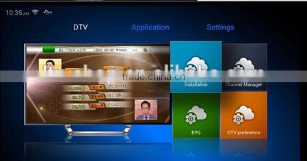 New design Digital DVB T2 Receiver Amlogic S805 Quad Core Android 4.4 Kitkat DVB-T2 TV Box