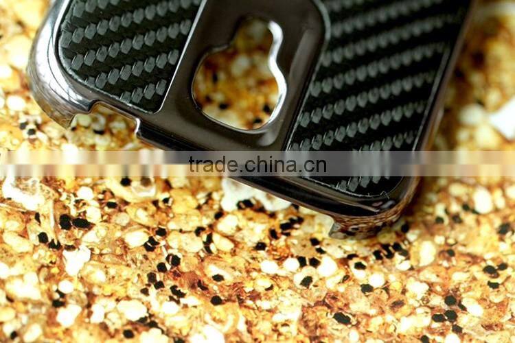 Carbon fiber phone case PC bottom phone shell protective back cover for samsung s4