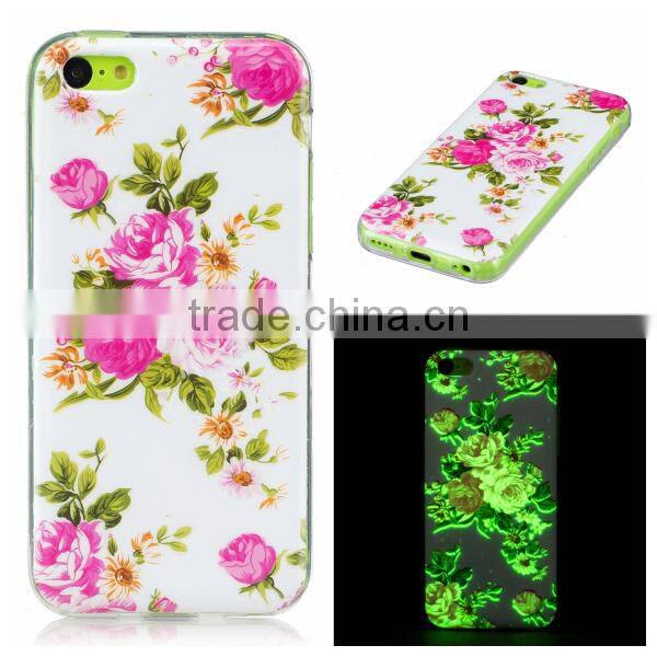 Hot Sale IMD Luminous Protective TPU Phone Case For iPhone 5C