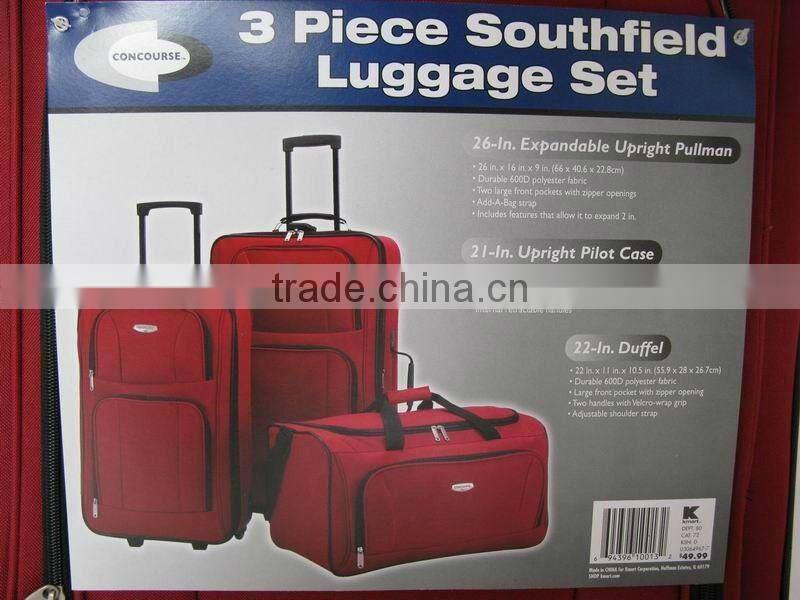 stock 3pcs luggage set