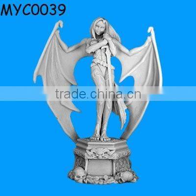 Polyresin warrior statue action figure