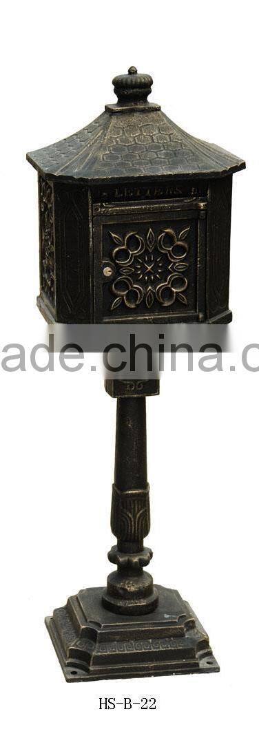 China Factory direct sales metal mailbox galvanized steel post box