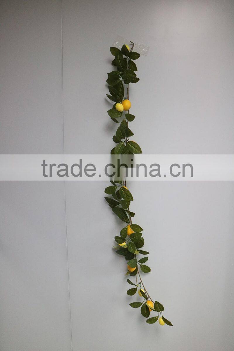 Artificial Lemon Garland With Lemon Fruits