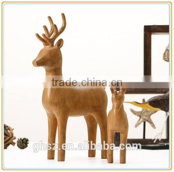 Custom popular vintage resin crane garden statue decor