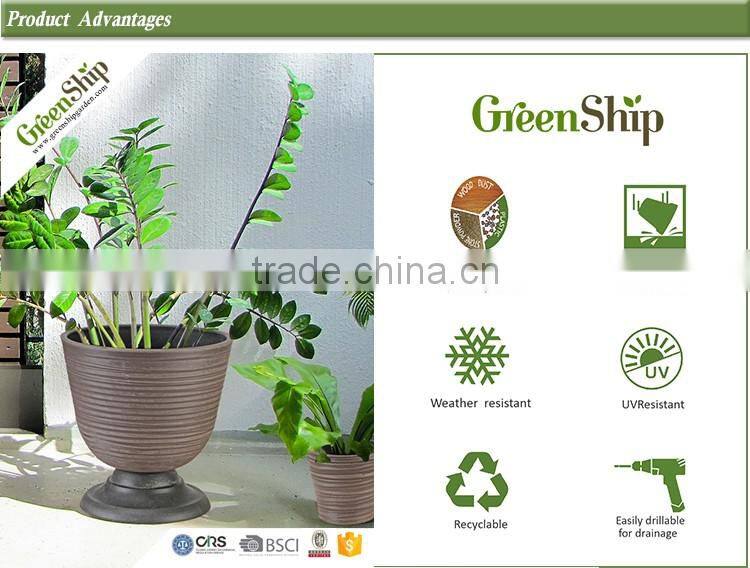 Artificial Plastic 38cm Garden Urns Flower Pot