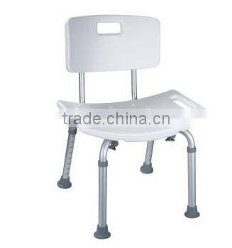 Safety shower chair with back