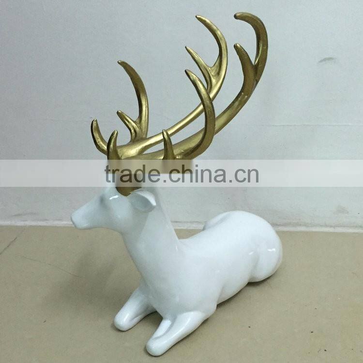 Polyresin reindeer statue
