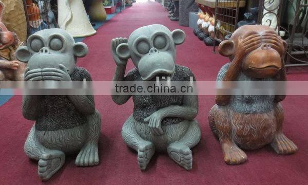 Home & garden decor fiberglass monkey statue