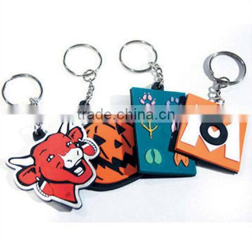2015 new fashion Metal calendar silicone girly keychains