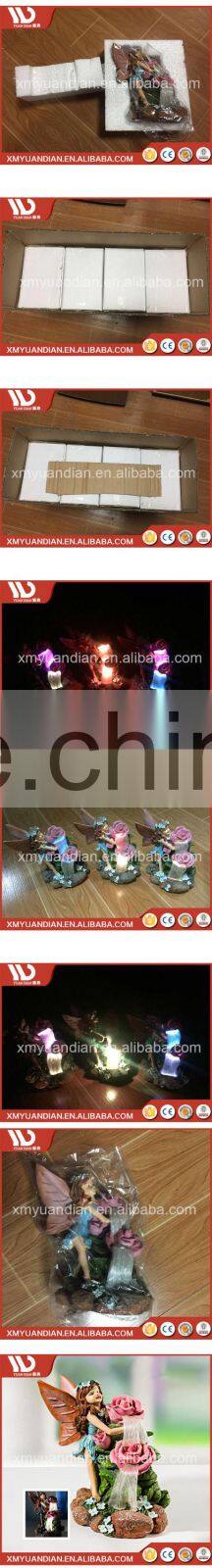 China Wholesale Websites Art Work Resin Craft Fairy Solar Led Light 2017 Price List