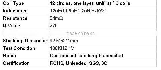 Wireless Air Coil Inductor Induction Coil RFID Antenna Coil